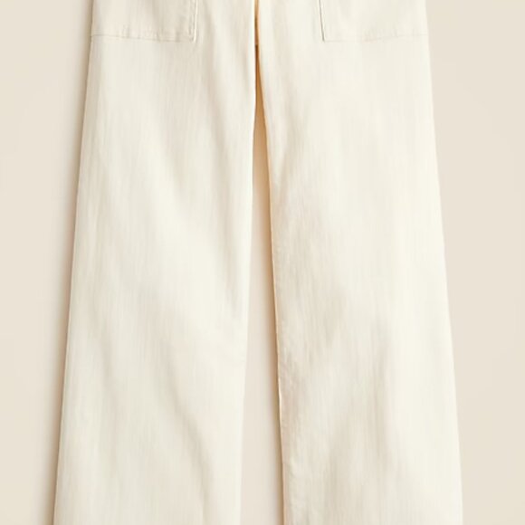 J Crew Wide Leg Camp Pant Wide Leg Ivory Sz 30 NWT #574 - Picture 5 of 12